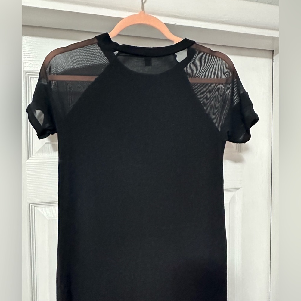 American Eagle Mesh Short Sleeve Mini Dress - Picture 7 of 9